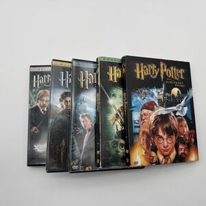 Harry Potter 5 Dvd Lot 1 2 3 4 5 Movie Collection Years 1-5 DVDs